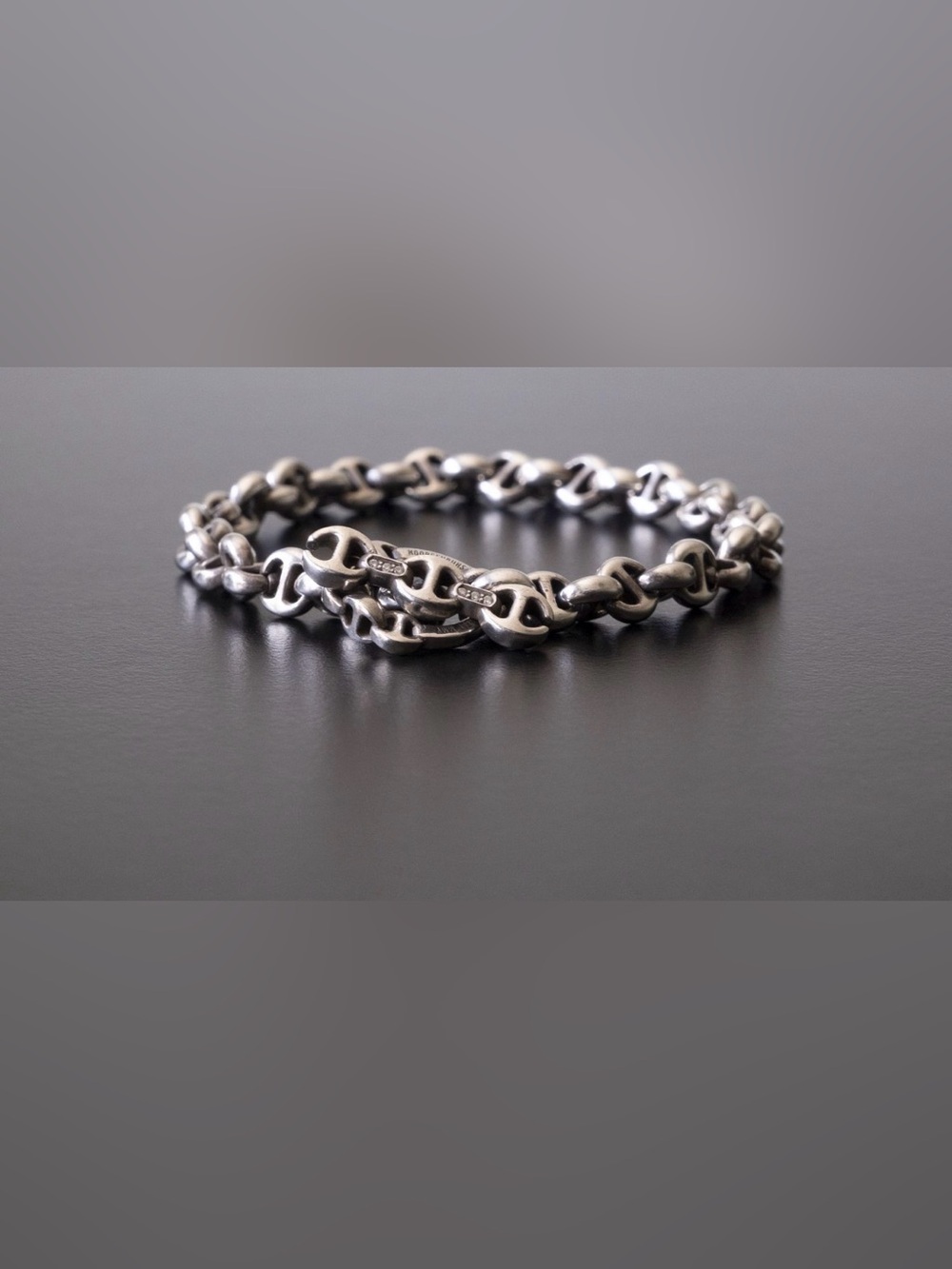 Hoorsenbuhs 5MM OPEN-LINK BRACELET .925 Sterling Silver w/ Diamond accents